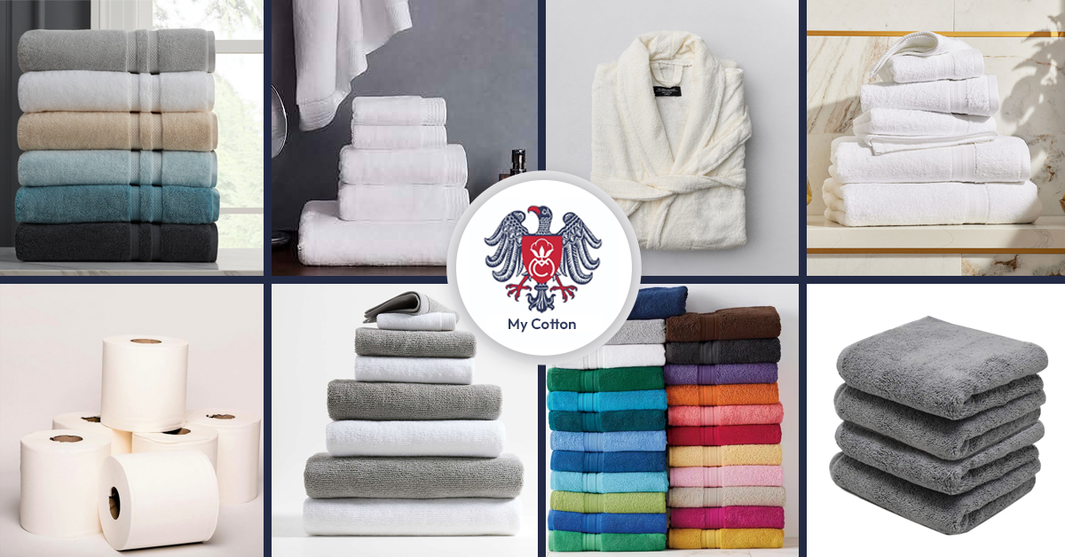 At My Cotton General Trading LLC, we invest heavily in being premier Bath Linen Suppliers in Dubai. Our obligation to quality and solace has made us a trusted Bath Linen Supplier for clients across the UAE. Whether you're in the core of the city or settled in its edges, our broad scope of Bath Linen is accessible web based, guaranteeing that you can enjoy extravagance any place you are. Quality That Speaks Volumes With regards to Bath Linen Dubai, quality is non-debatable. Our assortment flaunts premium materials, guaranteeing delicateness, retentiveness, and solidness. As Bath Linen Suppliers in UAE, we source simply the best textures to make items that endure over the extreme long haul. From plush towels to comfortable bathrobes, each thing in our stock mirrors our unfaltering obligation to greatness. Unparalleled Comfort, Unmatched Style Get out of the shower and into extravagance with our impeccable Bath Linen collection. Created with accuracy and care, our items offer unrivaled solace and unequaled style. As the best Bath Linen Supplier in Dubai, we grasp the significance of both usefulness and feel. That is the reason each piece in our variety is intended to supplement your washroom style while casings you in solace. Wholesale Solutions for Your Business Needs For organizations looking for premium Bath Linen solutions, look no farther than My Cotton General Trading LLC. As a Wholesale Bath Linen Supplier in Dubai, we take care of lodgings, spas, and resorts with mass requests custom fitted to their particular prerequisites. Our wholesale services guarantee that you get top-quality items at serious costs, permitting you to hoist your visitors' insight without surpassing your spending plan. If You’re searching for Wholesale Bath Linen Supplier Near me, My Cotton is the best choice for you. The Ultimate in Convenience - Bath Linen Online In the present quick moving world, accommodation is critical. That is the reason we offer a broad scope of Bath Linen Online, permitting you to shop from the solace of your home or office. As the main Bath Linen Supplier in UAE, we comprehend the significance of consistent online shopping experiences. With only a couple of snaps, you can peruse our assortment, submit your request, and have your #1 Bath Linen conveyed right to your doorstep. Personalized Service, Every Step of the Way At My Cotton General Trading LLC, consumer loyalty is our main concern. As the best Bath Linen Suppliers in Dubai, we put stock in offering customized support constantly. Whether you're a discount client or a singular client, our committed group is here to help you with your Bath Linen necessities. From item determination to after-deals support, we're focused on guaranteeing that your involvement in us is completely remarkable. A Comprehensive Range of Bath Linen Our broad Bath Linen collection takes care of each and every need and inclination. Whether you lean toward the extravagance of Egyptian cotton or the lightweight feel of Turkish towels, we have something for everybody. As the best Bath Linen Supplier in Dubai, we comprehend that assortment is critical to fulfilling different preferences. That is the reason our stock incorporates many tones, sizes, and styles to suit your singular inclinations. Exploring the Diverse World of Towels: A Comprehensive Guide Towels are a useful need as well as a statement of individual style and inclination. At My Cotton General Trading LLC, we offer an extensive variety of towel types to take care of each and every need and event. How about we dig into the different kinds of towels accessible: Bath Towels: Indulge in luxury after every bath or shower with our plush and absorbent bath towels. Crafted from premium materials, they provide superior softness and comfort, wrapping you in warmth and coziness. Spa Towels: Hoist your spa experience with our spa towels, intended to offer most extreme solace and unwinding. With their delicate surface and liberal size, they're ideal for use during back rubs, facials, and other spa medicines. Gym Towels: Remain new and dry during your exercises with our gym towels. Lightweight and speedy drying, they're great for cleaning away perspiration and keeping you agreeable all through your work-out everyday practice. Beach Towels: Say something at the ocean side or poolside with our lively and trendy beach towels. Enormous, lightweight, and exceptionally permeable, they're ideally suited for relaxing on the sand or getting dry after a dip. Bathrobes: Envelop yourself by extravagance with our comfortable bathrobes. Produced using delicate and extravagant materials, they're ideally suited for relaxing around the house or loosening up after a long shower or bath. Hotel Towels: Make a five-star insight for your visitors with our superior hotel towels. Strong, spongy, and lavish, they're certain to intrigue even the most insightful explorers. Paper Towels: For speedy and helpful cleanup, nothing beats our expendable paper towels. Spongy and simple to utilize, they're ideal for cleaning up spills and wrecks in the kitchen or restroom. Disposable Towels: Ideal for movement or in a hurry use, our dispensable towels offer comfort without settling on quality. Smaller and lightweight, they're ideally suited for saving in your sack or vehicle for crises. Anti-Bacterial Towels: Remain sterile and microorganism free with our anti-bacterial towels. Injected with exceptional properties, they assist with forestalling the development of microbes and keep your towels new and clean. Color Towels: Express your character and style with our dynamic color towels. Whether you favor strong and brilliant tints or unpretentious pastel tones, we have many tones to browse to suit your inclinations. White Towels: Exemplary and immortal, our white towels are ideally suited for making a perfect and exquisite thoroughly search in any washroom. Fresh and immaculate, they add a dash of extravagance to your day to day daily practice. Microfiber Towels: Experience a definitive in non-abrasiveness and sponginess with our microfiber towels. Super fine strands give predominant drying power while staying delicate on the skin, making them ideal for ordinary use. Anything your towel needs might be, you can believe My Cotton General Trading LLC to give you top-quality items that consolidate solace, style, and usefulness. As best Bath Linen Supplier in Dubai, we're focused on assisting you with raising your ordinary schedules effortlessly. Why Choose My Cotton? The Supplier Advantage in Bath Linen Excellence • Uncompromising Quality: Our Bath Linen assortment is made with the best materials and fastidious meticulousness, guaranteeing unmatched delicateness, sponginess, and strength. • Exceptional Variety: From bath towels to solid gym towels, our assortment offers a great many choices to suit each need and inclination. • Competitive Pricing: Appreciate extravagance without the strong sticker price - our serious estimating makes quality bath linen material available to all. • Personalized Service: Our proficient group is committed to giving customized help, whether you're a discount client or a singular client. • Convenient Online Shopping: With our easy to understand online stage, you can peruse, request, and have your number one items conveyed right to your doorstep easily. • Environmental Responsibility: Browse our scope of eco-accommodating choices created from natural materials, supporting a greener, more practical future with each buy. Experience the Difference with My Cotton General Trading LLC With regards to Bath Linen Near Me, My Cotton General Trading LLC is your go-to objective. As the best Bath Linen Supplier Near Me, we're focused on giving clients simple admittance to premium items. Whether you're in Dubai or elsewhere in the UAE, our advantageous area guarantees that extravagance is consistently reachable. Uncompromising Quality, Unbeatable Value At My Cotton General Trading LLC, we accept that extravagance ought to be open to all. That is the reason we offer premium Bath Linen at unbeatable prices. As the top Wholesale Bath Linen Supplier, we influence our industry skill and solid provider connections to furnish our clients with the best incentive for their cash. With us, you can appreciate inflexible quality without burning through every last dollar. The Perfect Gift for Any Occasion Searching for the ideal gift for a friend or family member? Look no farther than our wonderful Bath Linen Collection. Whether it's a birthday, commemoration, or housewarming party, our bath towels, robes, and bath mats make for smart and pragmatic presents. As the best Bath Linen Supplier in Dubai, we figure out the significance of making each event unique. Eco-Friendly Solutions for a Sustainable Future At My Cotton General Trading LLC, we're focused on ecological manageability. That is the reason we offer a scope of eco-accommodating Bath Linen choices made from natural cotton and other maintainable materials. As responsible Bath Linen Suppliers in Dubai, we trust in limiting our environmental impression while expanding solace and quality for our clients. Exceptional Service, Exceptional Results At the point when you pick My Cotton General Trading LLC as your Bath Linen Supplier, you're picking remarkable help and extraordinary outcomes. From our exceptional items to our customized approach, we endeavor to surpass your assumptions every step of the way. Whether you're a discount client or a singular client, you can trust us to convey the best Bath Linen solutions customized to your necessities. Transform Your Bathroom into a Sanctuary Your restroom ought to be a safe-haven - a position of unwinding and revival. With our lavish Bath Linen, you can change your washing experience into a spoiling custom. From fluffy towels that wrap you in warmth to plush bath mats that pad your means, everything about intended to upgrade your solace and lift your mind-set. Stay Fresh, Stay Stylish Who says practicality can't be stylish? At My Cotton General Trading LLC, we mix usefulness with style to bring you Bath Linen that is however stylish as it could be down to earth. From exemplary plans to in vogue designs, our assortment offers something for each taste and inclination. As the best Bath Linen Suppliers in Dubai, we accept that remaining new ought to never become dated. Experience Luxury, Every Day Enjoy extravagance consistently with our exceptional Bath Linen collection. Whether you're beginning your morning standard or slowing down following a monotonous day, our soft and sumptuous towels, robes, and mats provide the perfect finishing touch. As the best Bath Linen Supplier in UAE, we're devoted to assisting you with making snapshots of unwinding and revival in your regular day to day existence. Invest in Quality, Reap the Rewards At the point when you put resources into quality Bath Linen collection from My Cotton General Trading LLC, you're putting resources into long haul solace and fulfillment. Our items are intended to endure the afflictions of day to day use while holding their delicateness and receptiveness a large number of washes. As the best Bath Linen Suppliers in Dubai, we accept that genuine extravagance isn't just about guilty pleasure - about putting resources into items upgrade your personal satisfaction. Your Trusted Partner for Premium Bath Linen For premium Bath Linen solutions that exceed expectations, trust My Cotton General Trading LLC. As the main Bath Linen Supplier in Dubai, we're committed to furnishing clients with the best items and the most elevated level of administration. Whether you're looking for yourself or for your business, you can depend on us for quality, worth, and dependability like clockwork.